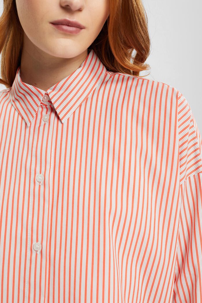 Camicia a righe, ORANGE RED, detail image number 2