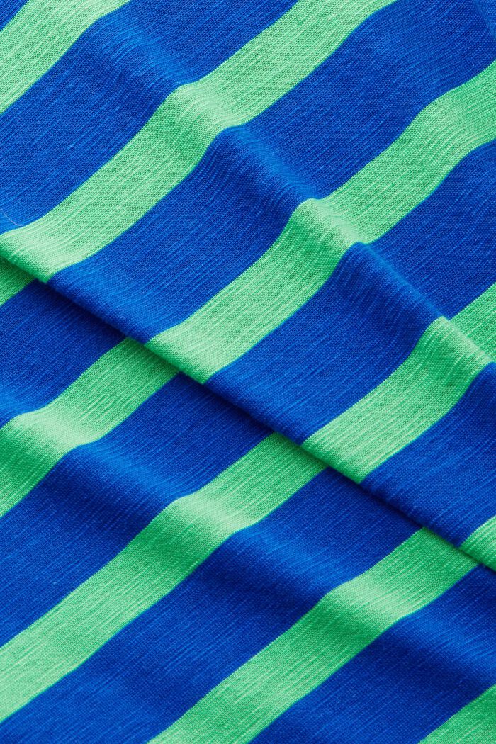 T-shirt a righe con scollo a V, BRIGHT BLUE, detail image number 5