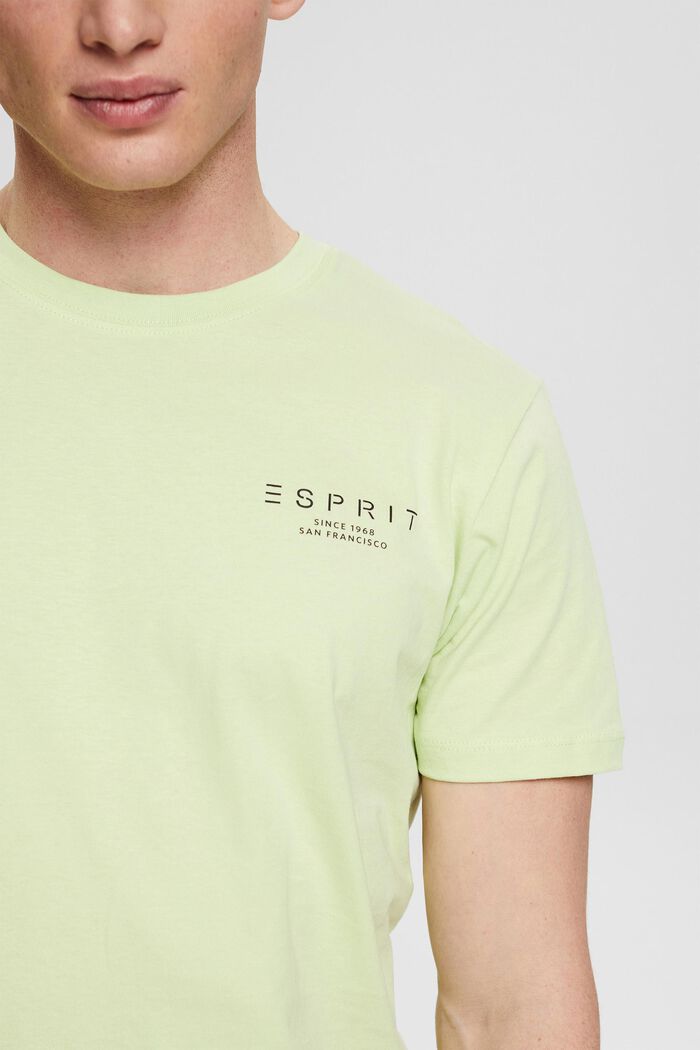 T-shirt in jersey con stampa del logo, LIGHT GREEN, detail image number 0