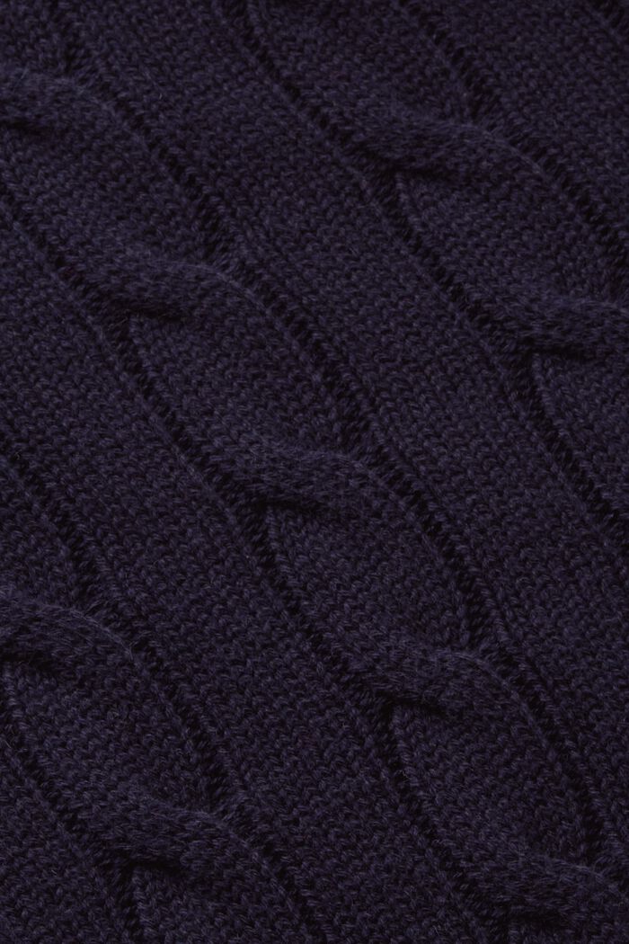 Gilet in maglia intrecciata, NAVY, detail image number 5