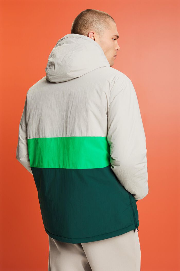 Giacca pullover idrorepellente, EMERALD GREEN, detail image number 4