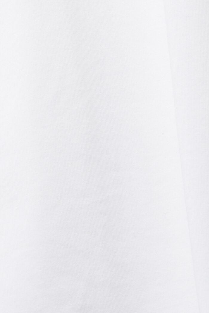 T-shirt cropped con cintura integrata, WHITE, detail image number 4