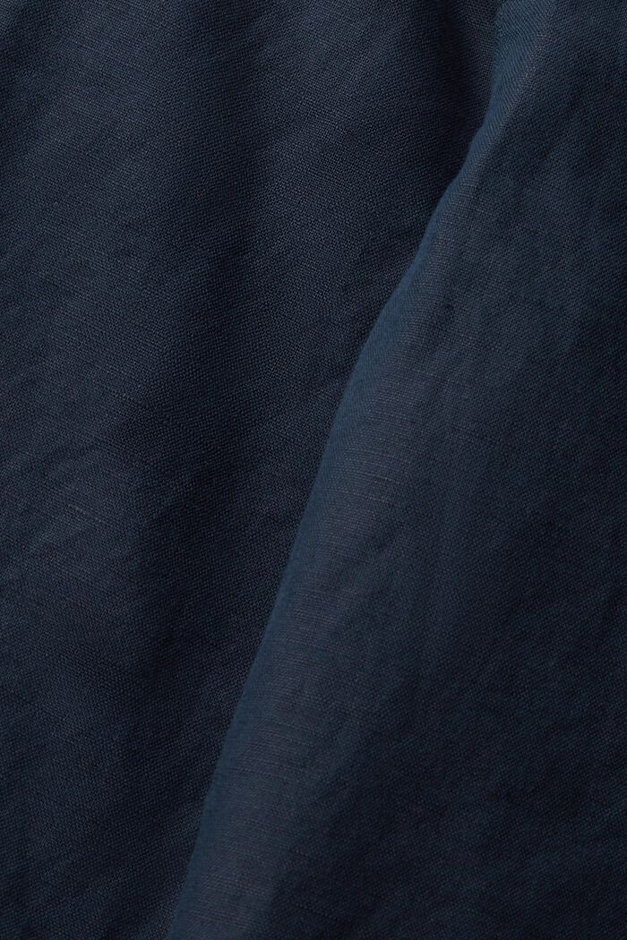 Pantaloni corti in misto lino, NAVY, detail image number 1
