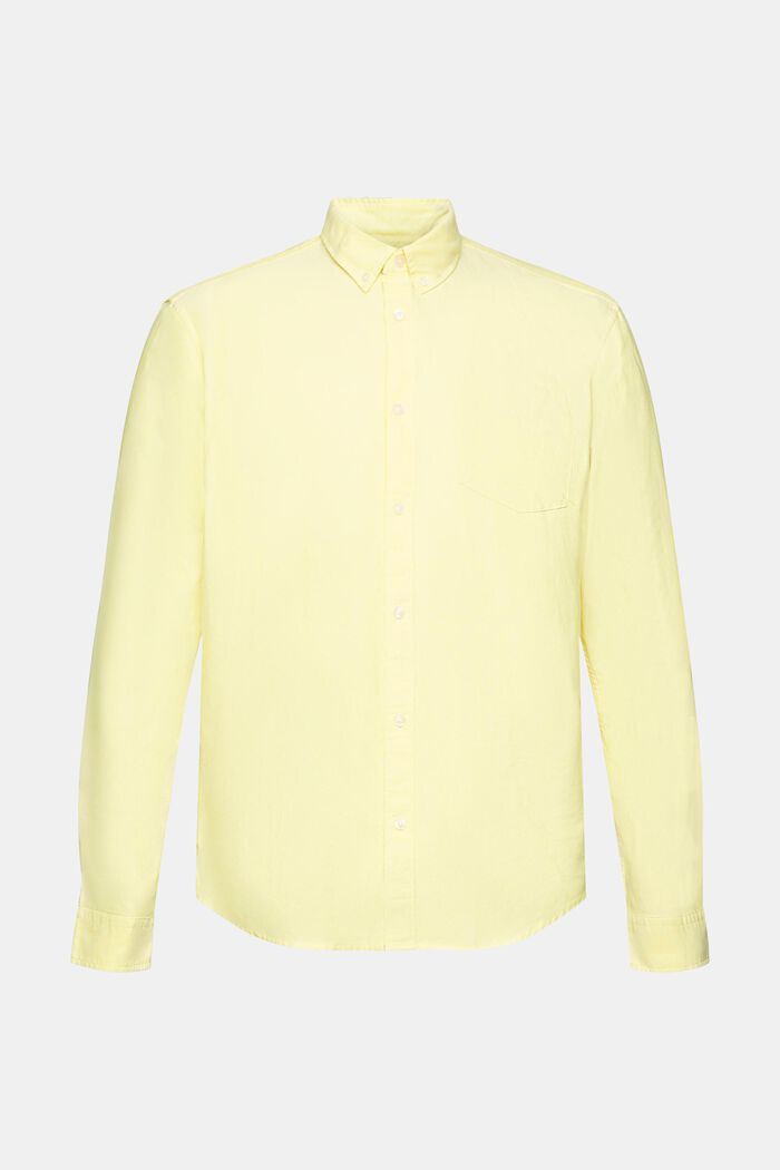 Camicia button-down, BRIGHT YELLOW, detail image number 2