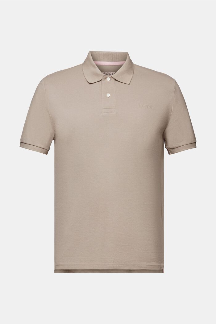 Polo in piqué, LIGHT TAUPE, detail image number 6