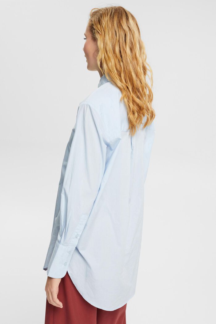 Camicia blusata oversize, LIGHT BLUE, detail image number 3