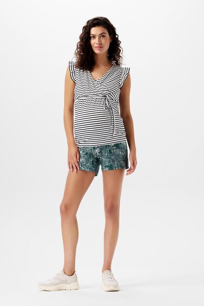 Shorts in jersey con stampa allover