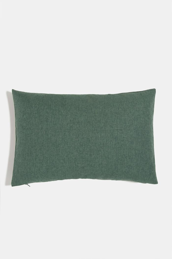 Fodera per cuscino in materiale misto con microvelluto, DARK GREEN, detail image number 2
