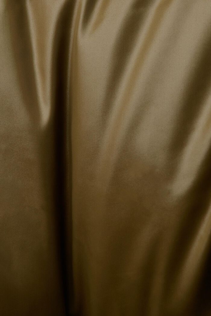 Riciclato: giacca trapuntata con piuma d'oca, DARK KHAKI, detail image number 4
