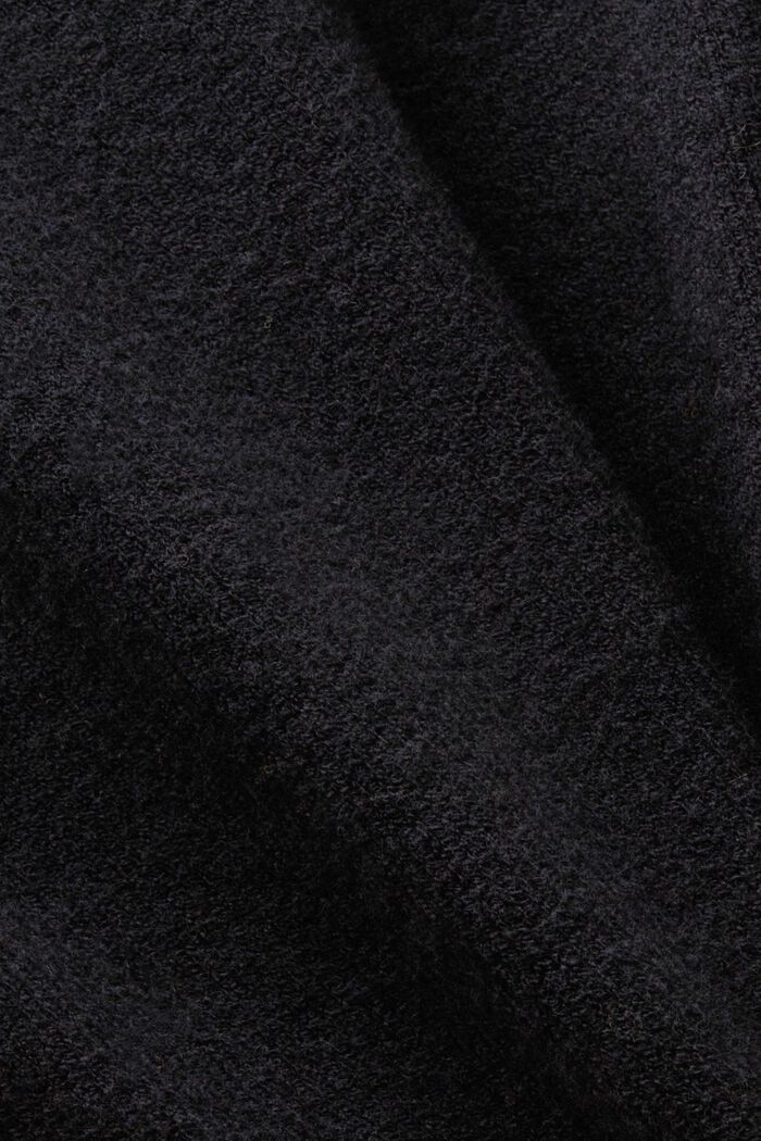 Pullover a maniche lunghe con scollo a V, BLACK, detail image number 5