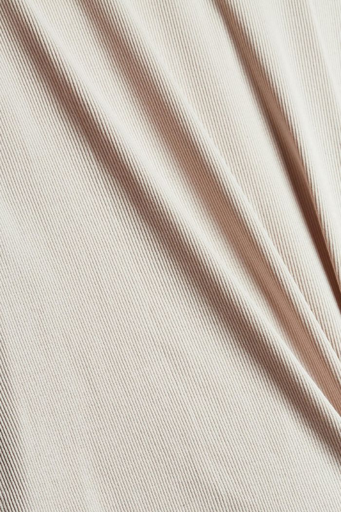 Parte superiore del pigiama a coste in cotone biologico, ICE, detail image number 4
