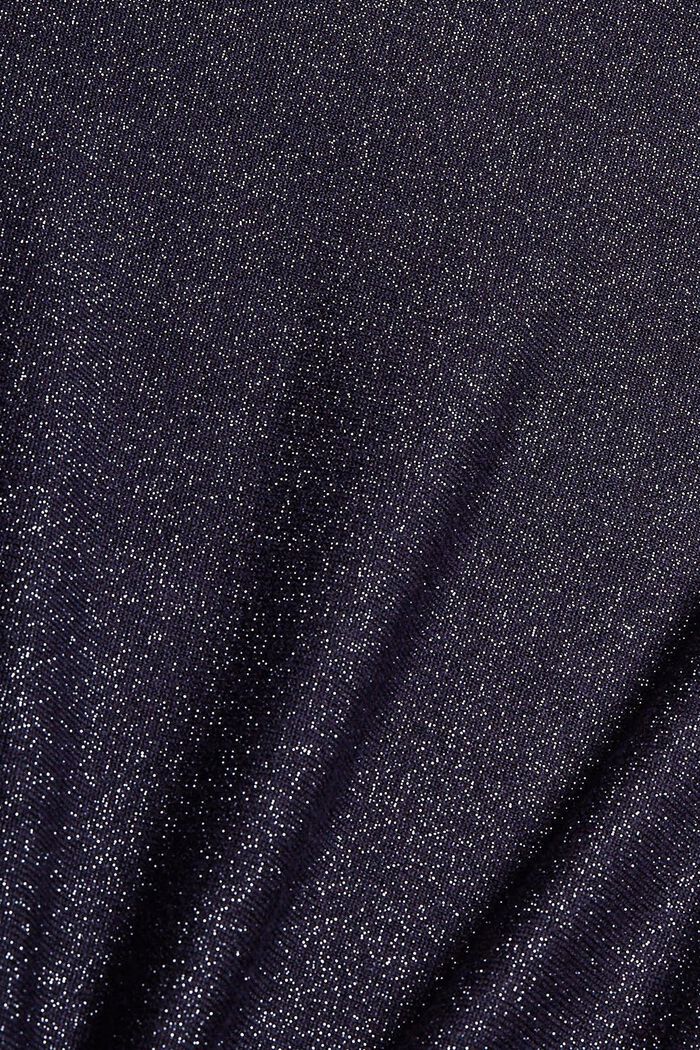 Pullover stile a pipistrello con glitter, LENZING™ ECOVERO™, NAVY, detail image number 4