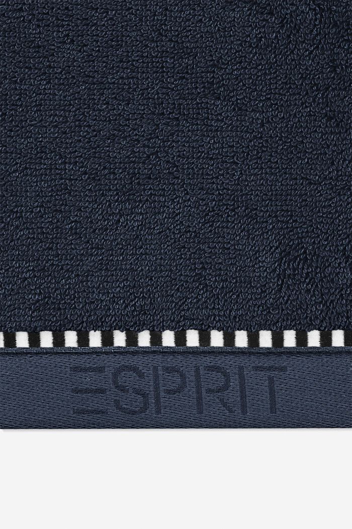 Con TENCEL™: set di asciugamani in spugna, NAVY BLUE, detail image number 1