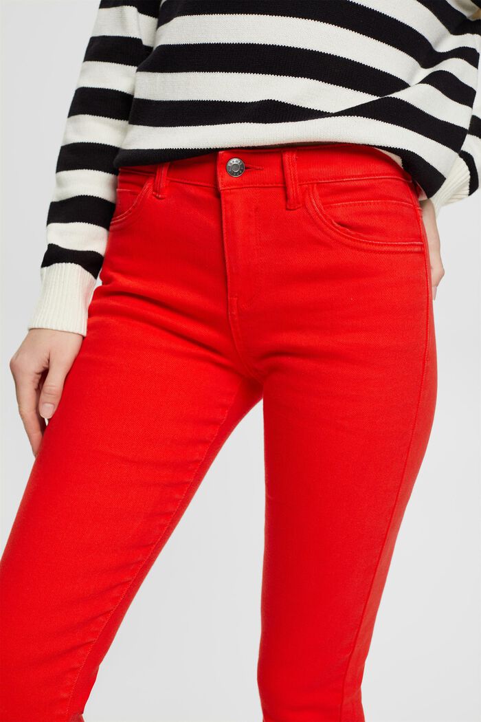 Jeans Slim Fit stretch a vita media, RED, detail image number 2