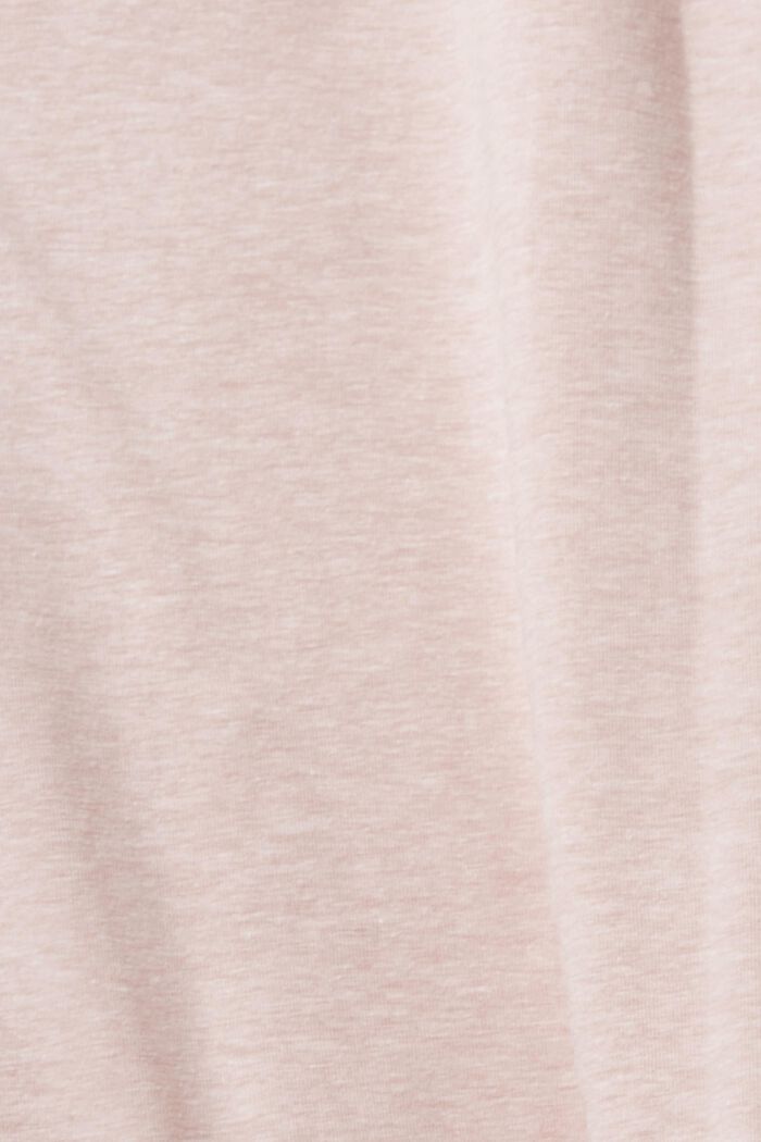 T-shirt con taschino sul petto in misto cotone, OLD PINK, detail image number 1