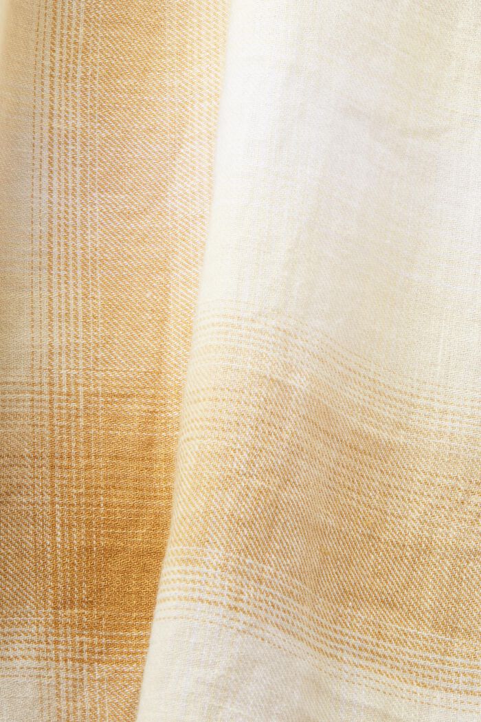 Camicia in tartan a quadri di misto cotone e canapa, ICE, detail image number 6