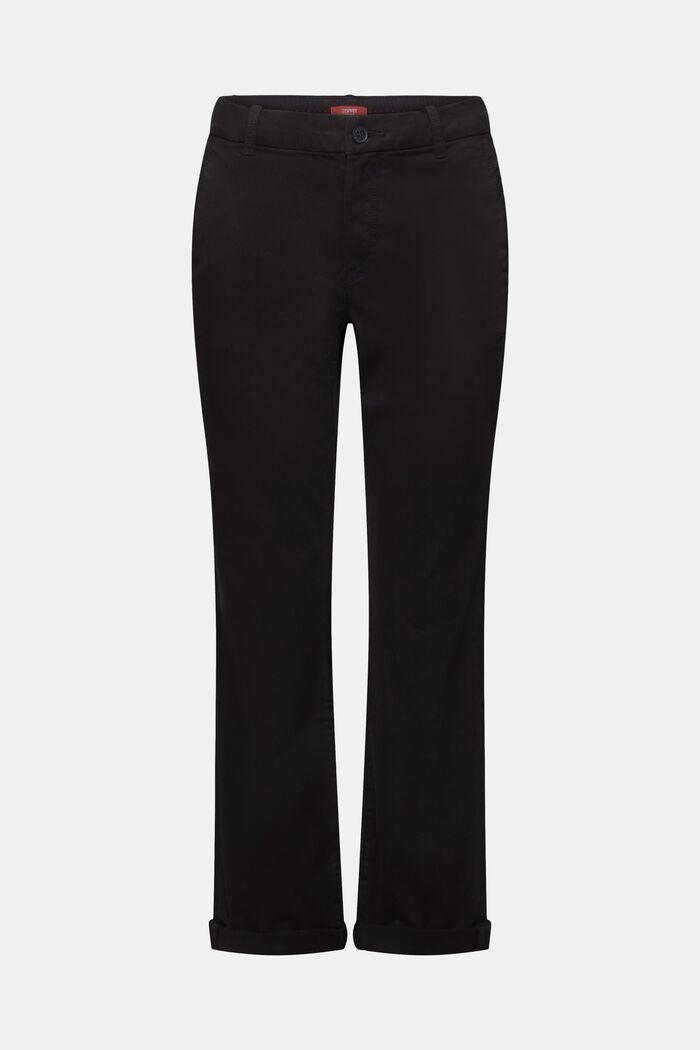 Chino stretch, misto cotone, BLACK, detail image number 7