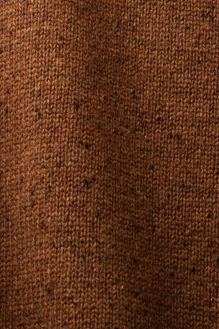 Pullover con collo a lupetto in misto lana, BARK, detail image number 5