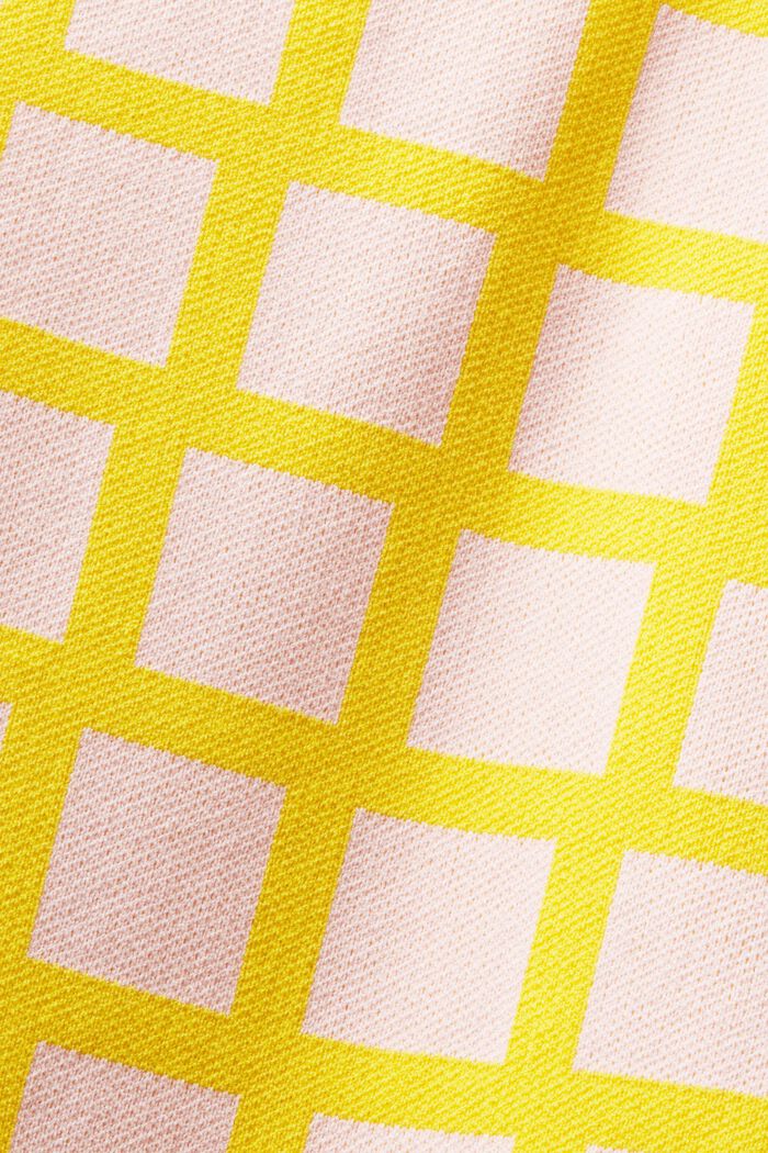 Maglione senza maniche jacquard cropped, YELLOW, detail image number 6