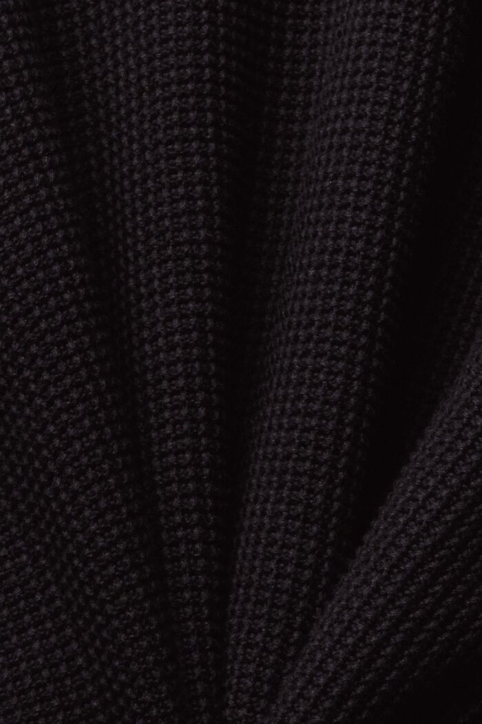 Pullover in puro cotone, BLACK, detail image number 1