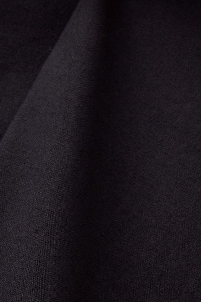 Camicia in twill regular fit, BLACK, detail image number 5