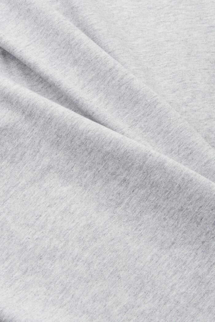 T-shirt in cotone con stampa di delfino, LIGHT GREY, detail image number 5