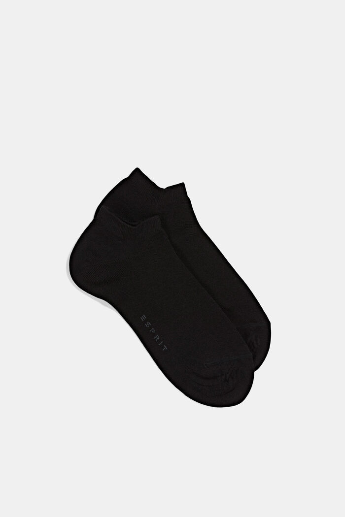 Calzini da sneakers in confezione doppia realizzati in misto cotone, BLACK, detail image number 2