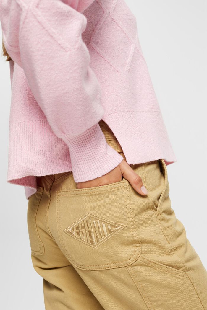 Pullover a rombi, LIGHT PINK, detail image number 0