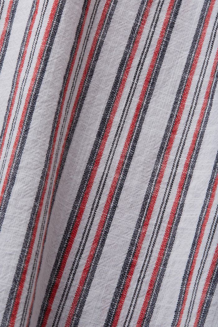Camicia a righe in cotone, NEW WHITE, detail image number 4