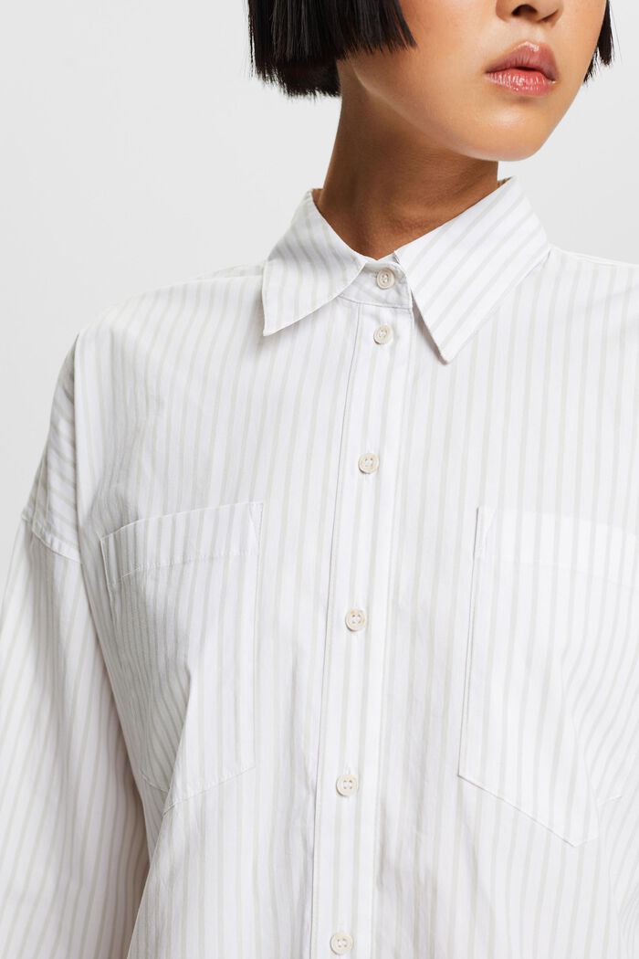 Camicia button-down a righe, LIGHT GREY, detail image number 3