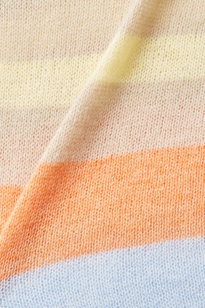 Maglione in maglia a righe, LIGHT TAUPE, detail image number 5