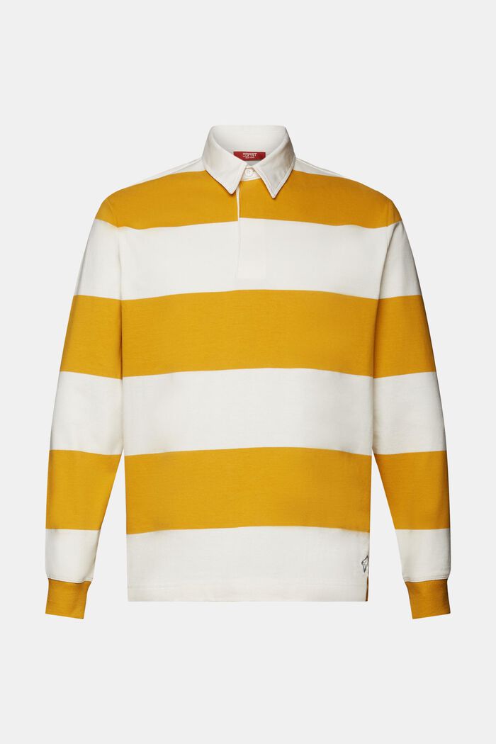 Maglia a righe stile rugby, AMBER YELLOW, detail image number 5