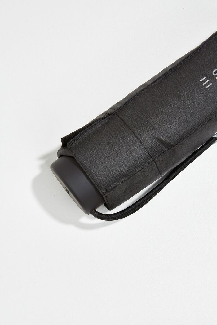 Ombrellino tascabile, impermeabile ed ecologico, BLACK, detail image number 1