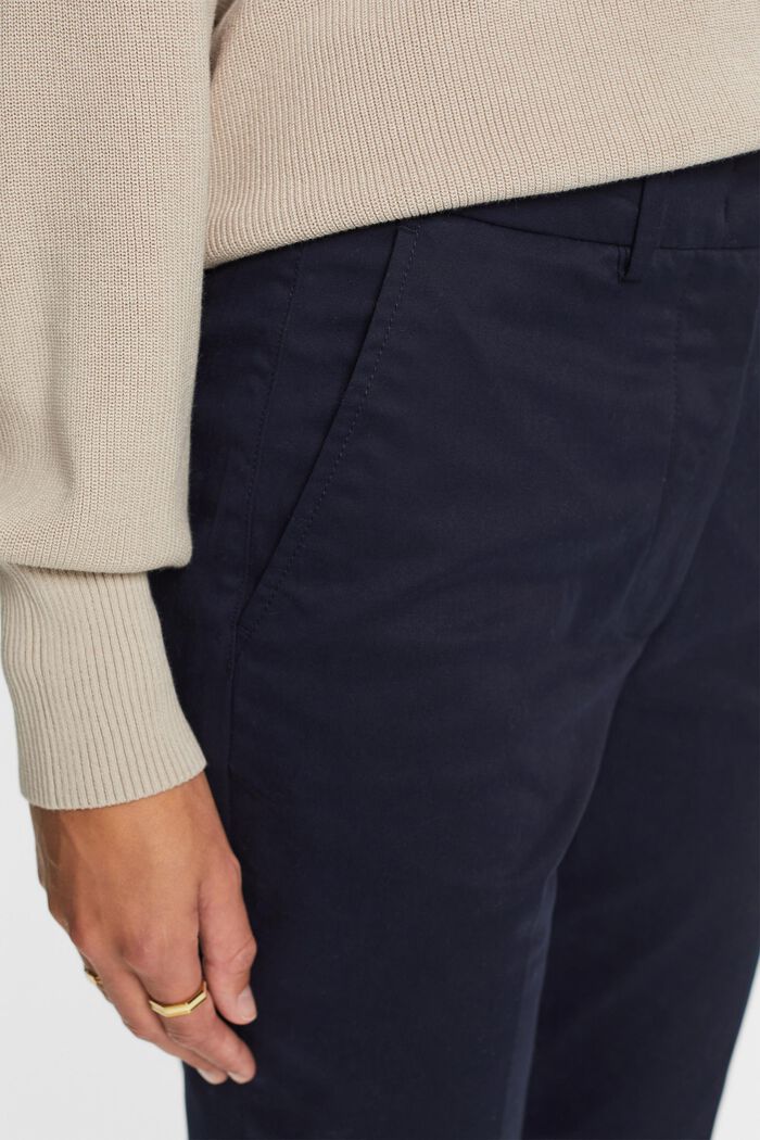 Pantaloni slim fit a vita alta, NAVY, detail image number 2