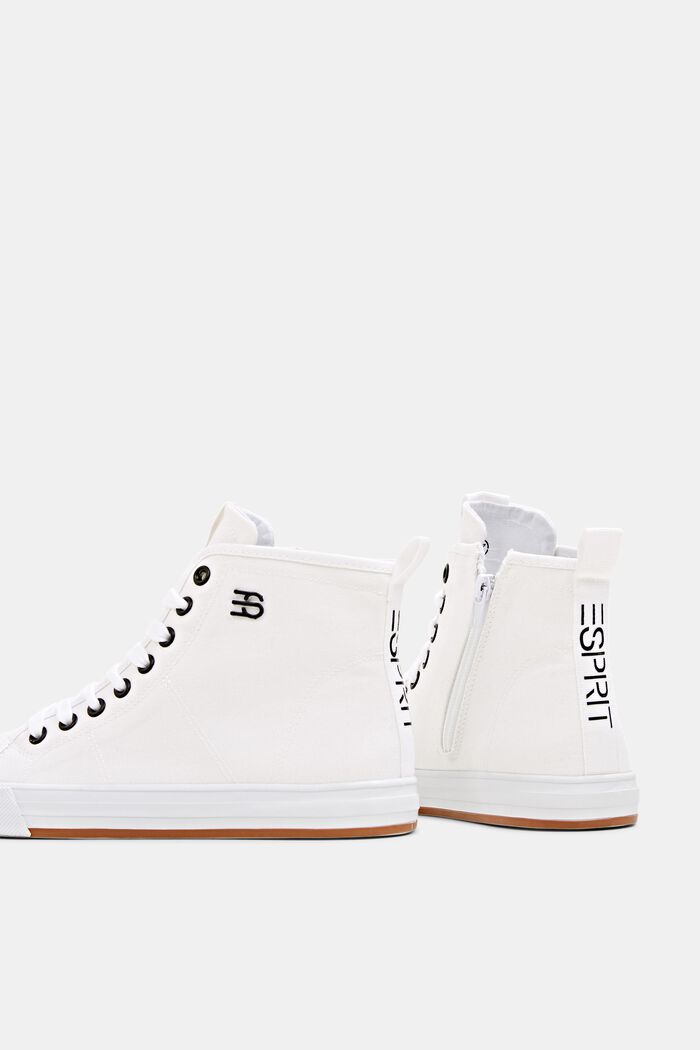 Sneakers con gambale alto, WHITE, detail image number 4