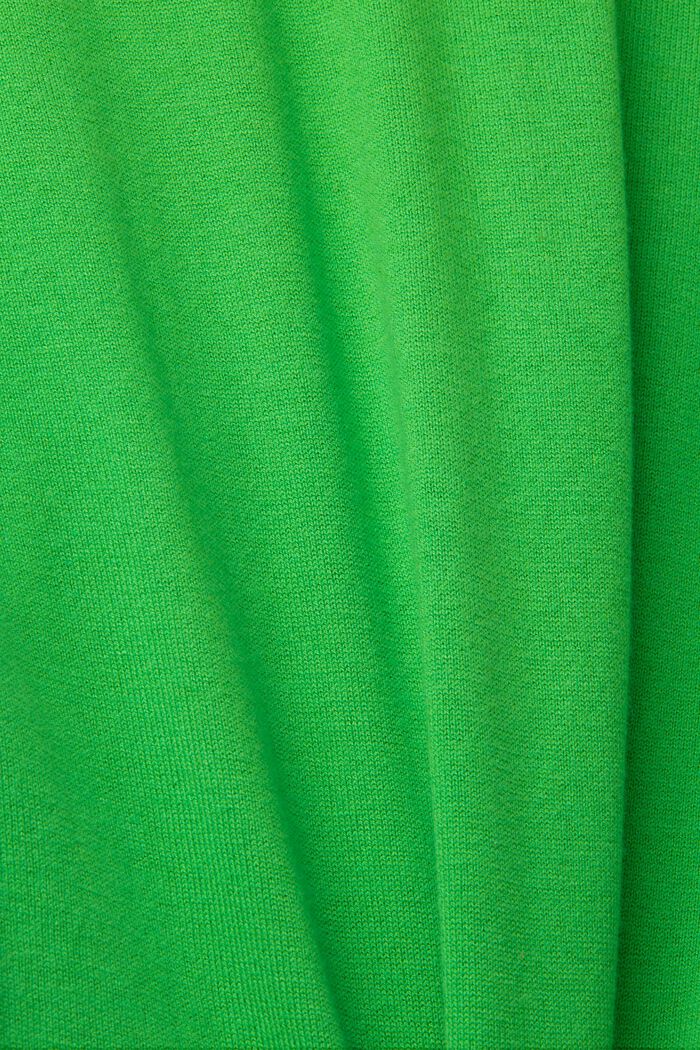 Pullover leggero con orlo asimmetrico, GREEN, detail image number 1