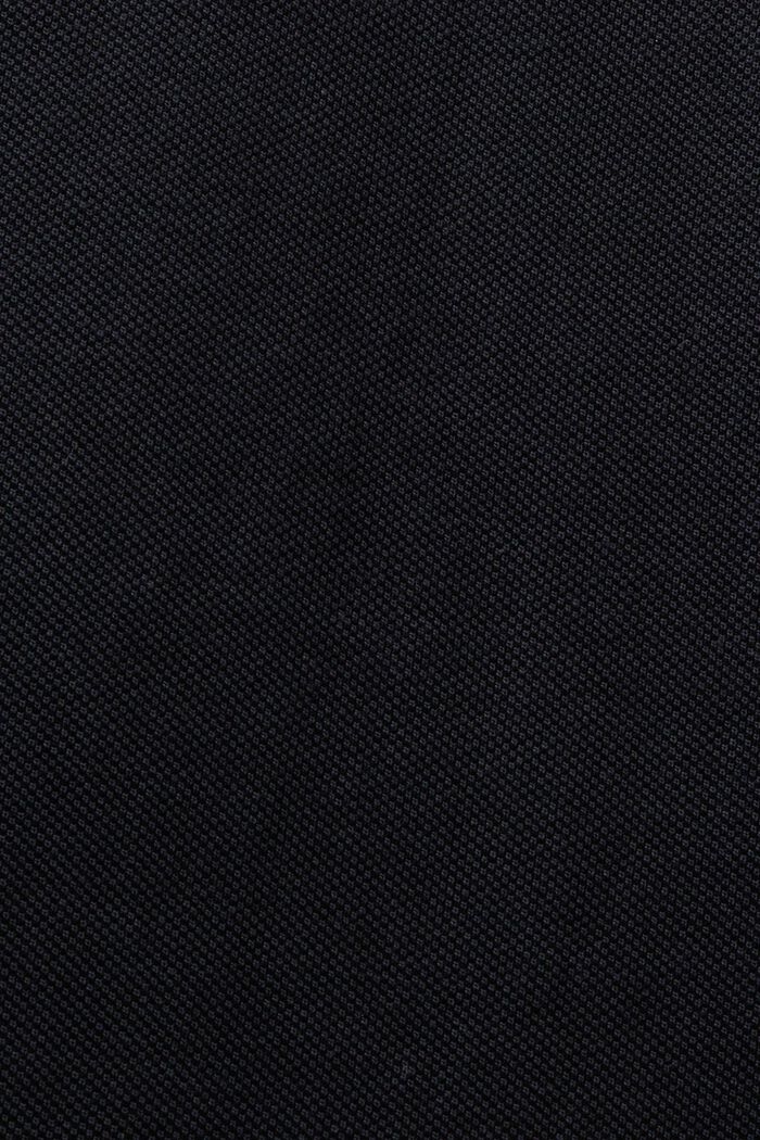 Polo in cotone piqué, BLACK, detail image number 5