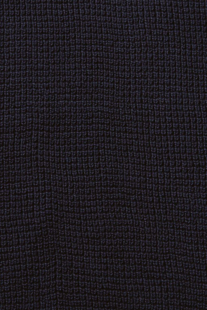 Troyer in cotone con zip, NAVY, detail image number 4