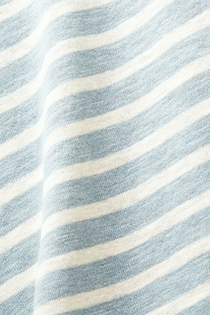Pullover a righe in cotone e lino, LIGHT BLUE, detail image number 4