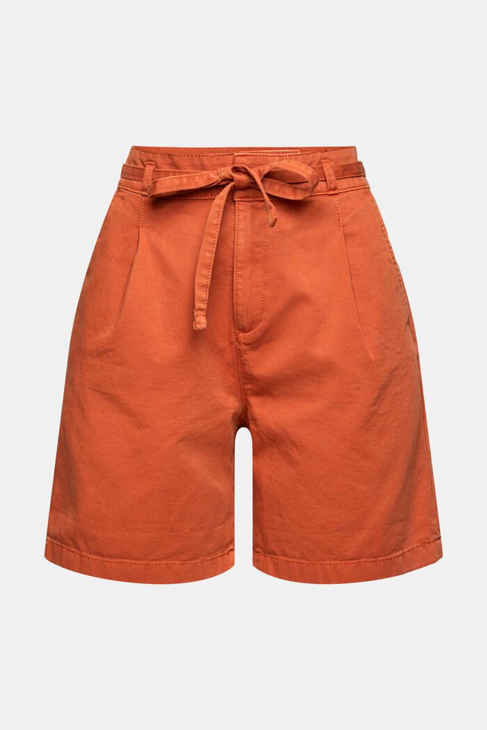 Shorts con cintura da annodare, cotone biologico