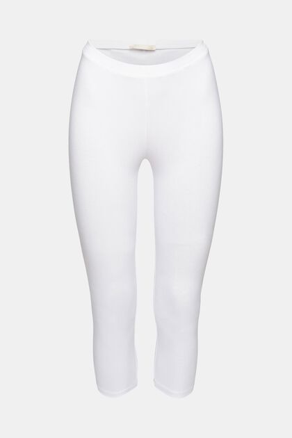 Leggings cropped, WHITE, overview