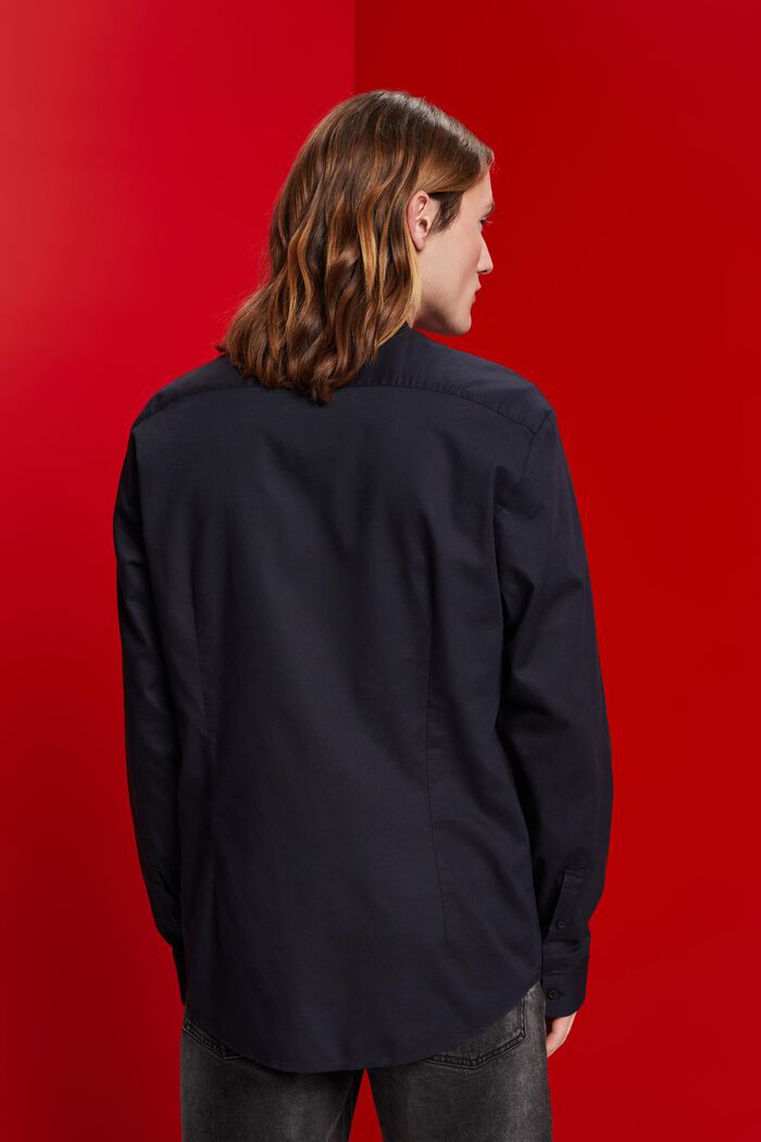Camicia Slim Fit con colletto alto, BLACK, detail image number 3