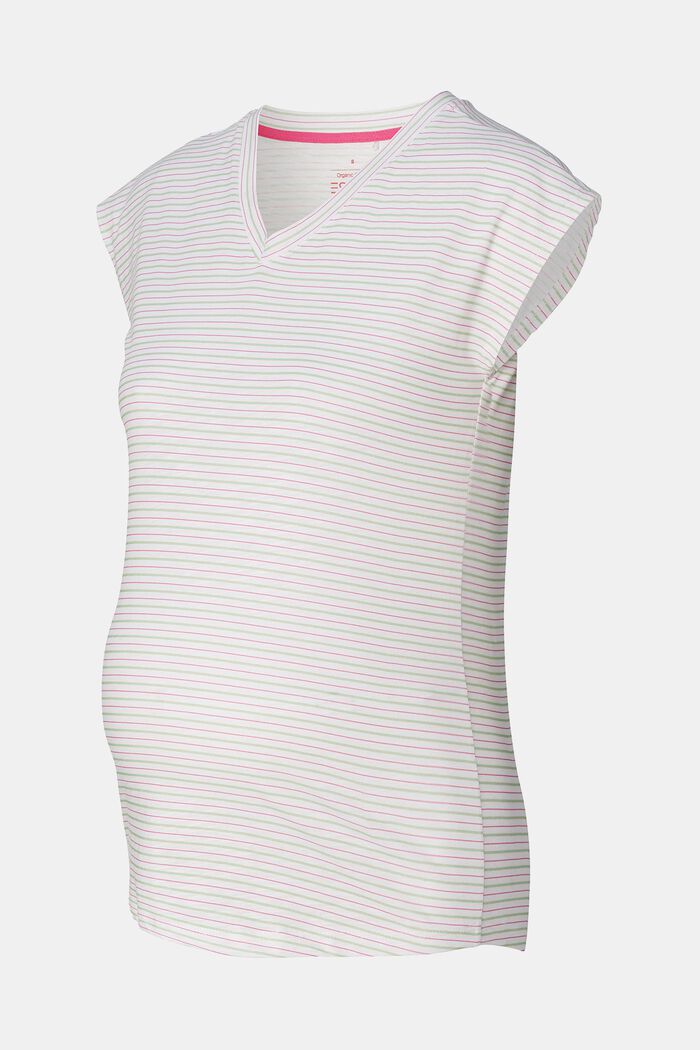 MATERNITY T-shirt a righe, BRIGHT WHITE, detail image number 4