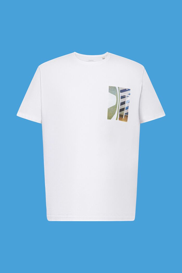T-shirt girocollo, 100% cotone, WHITE, detail image number 6