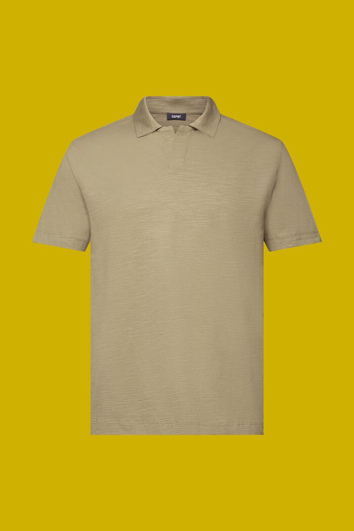 Polo in jersey, 100% cotone, LIGHT KHAKI, detail image number 5