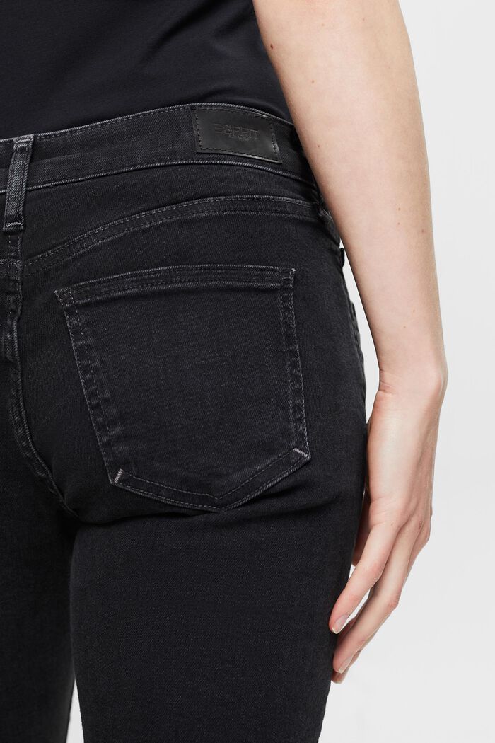 Jeans Slim Fit a vita media, BLACK RINSE, detail image number 3