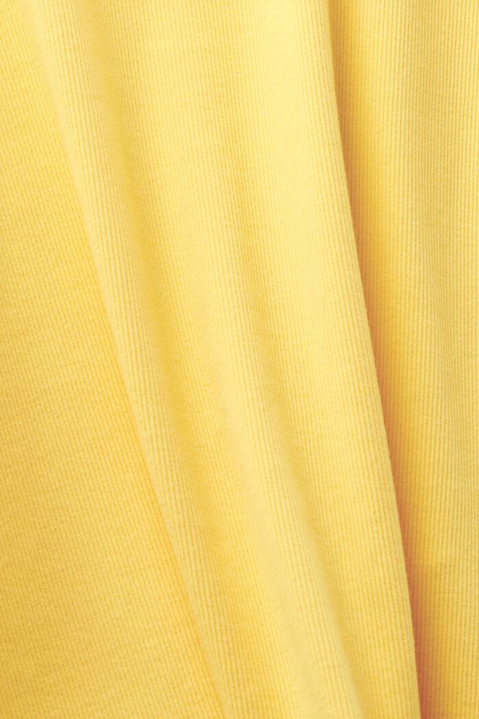 Canotta in jersey di cotone con logo, SUNFLOWER YELLOW, detail image number 5