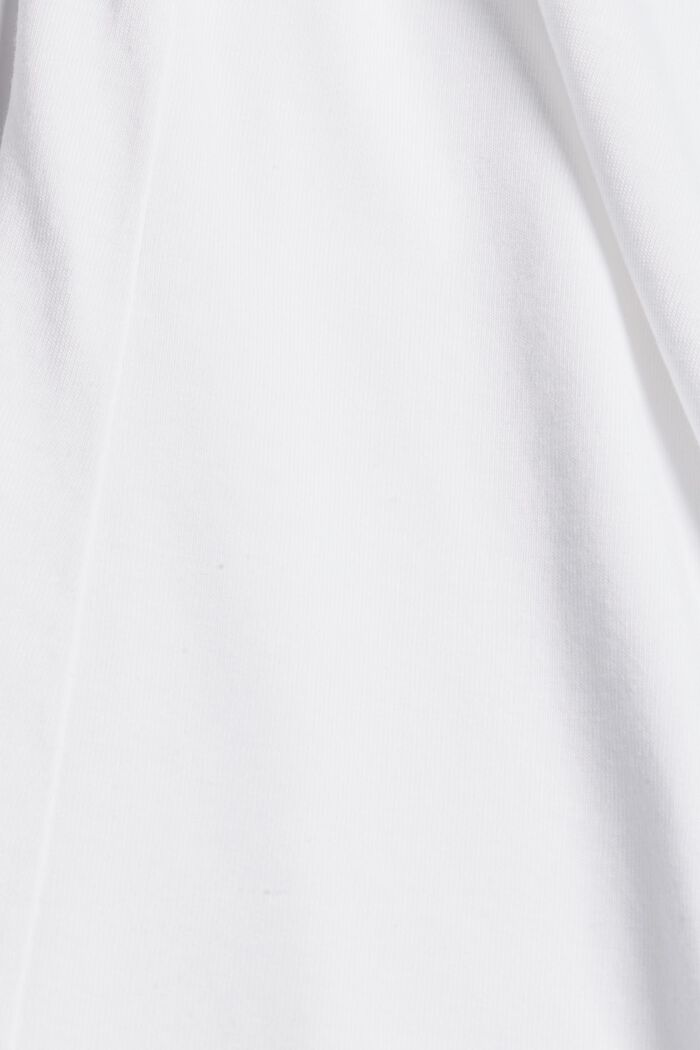 Maglia a maniche lunghe in confezione doppia, realizzata in misto cotone biologico, WHITE, detail image number 3