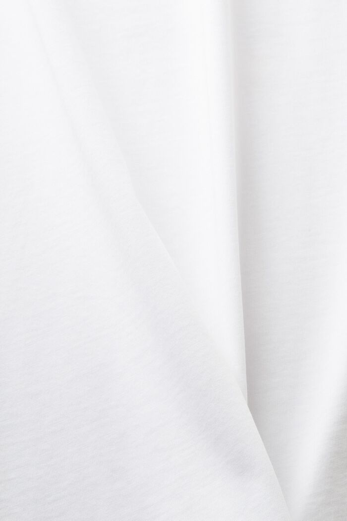 T-shirt in jersey di cotone con grafica, WHITE, detail image number 4