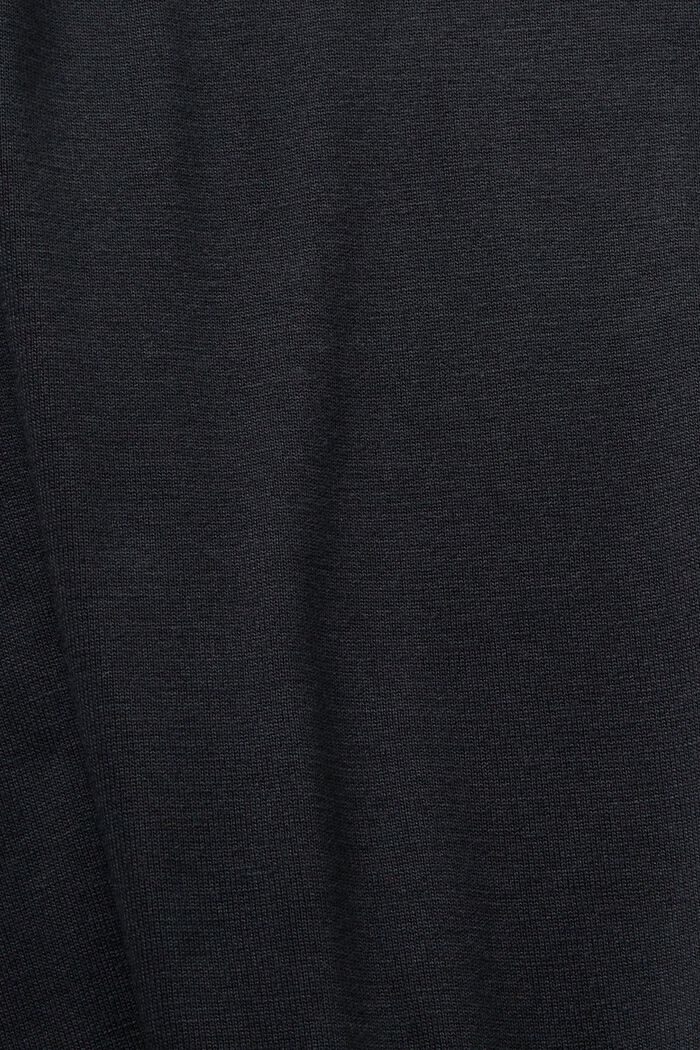 T-shirt in viscosa con girocollo ampio, BLACK, detail image number 5